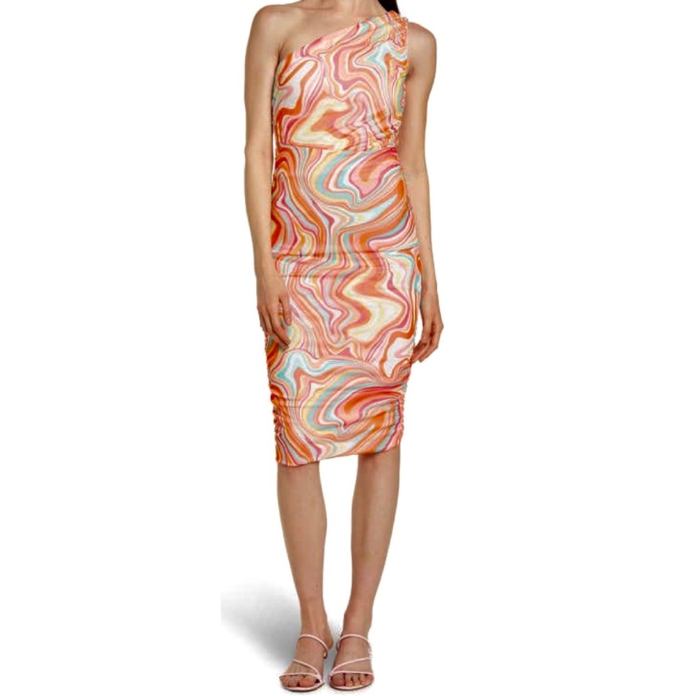 Love By Design Vera Satin Bodycon Midi Dress NWT - Picture 3 of 9